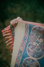 indyjski szal wełniany paisley