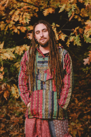 Hippie bluza kolorowa długa bluza nepalska multikolor