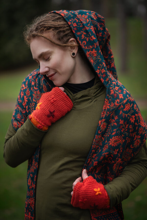 szal z kapturem szalikokaptur paisley delimira